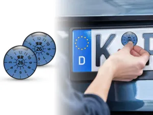 TUV Aufkleber Silikon Plakette 2026